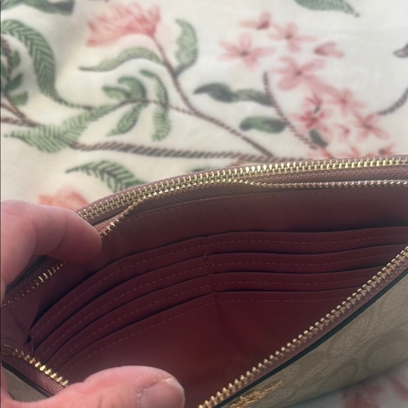 Coach Beige Wristlet Wallet - Picture 5 of 5